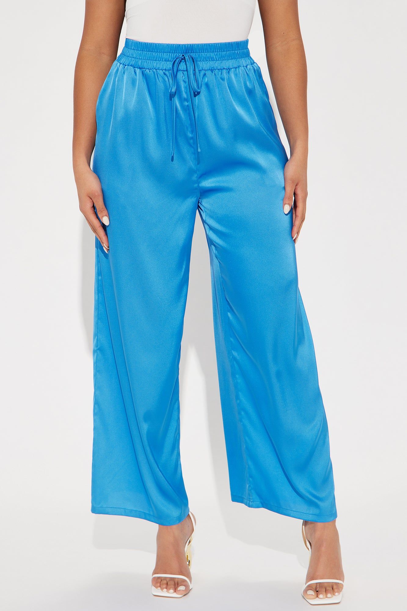 Stacy Satin Wide Leg Pant - Royal sold by Fashion Nova product image thumbnail 2