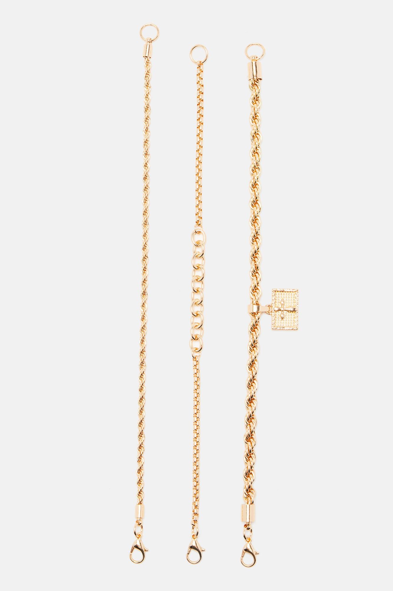 Only Stronger Bracelet Set - Gold sold by Fashion Nova