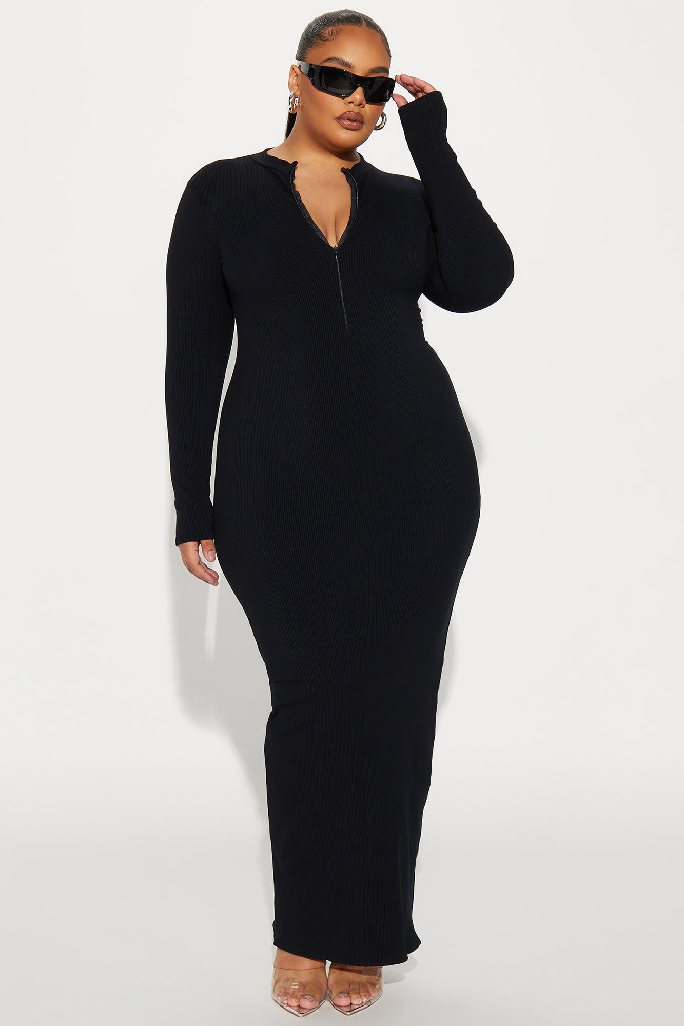 Rina Snatched Maxi Dress - Black sold by Fashion Nova product image thumbnail 5