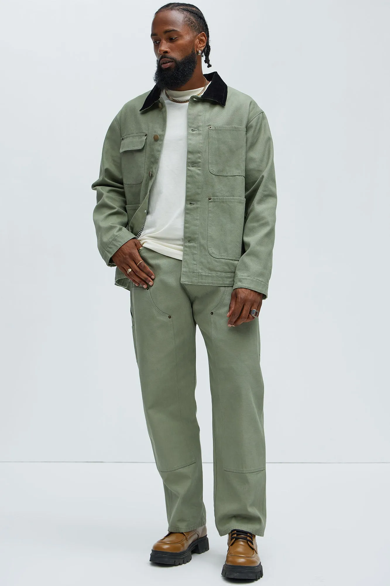 Alexander Utility Chore Jacket - Olive sold by Fashion Nova product image thumbnail 2