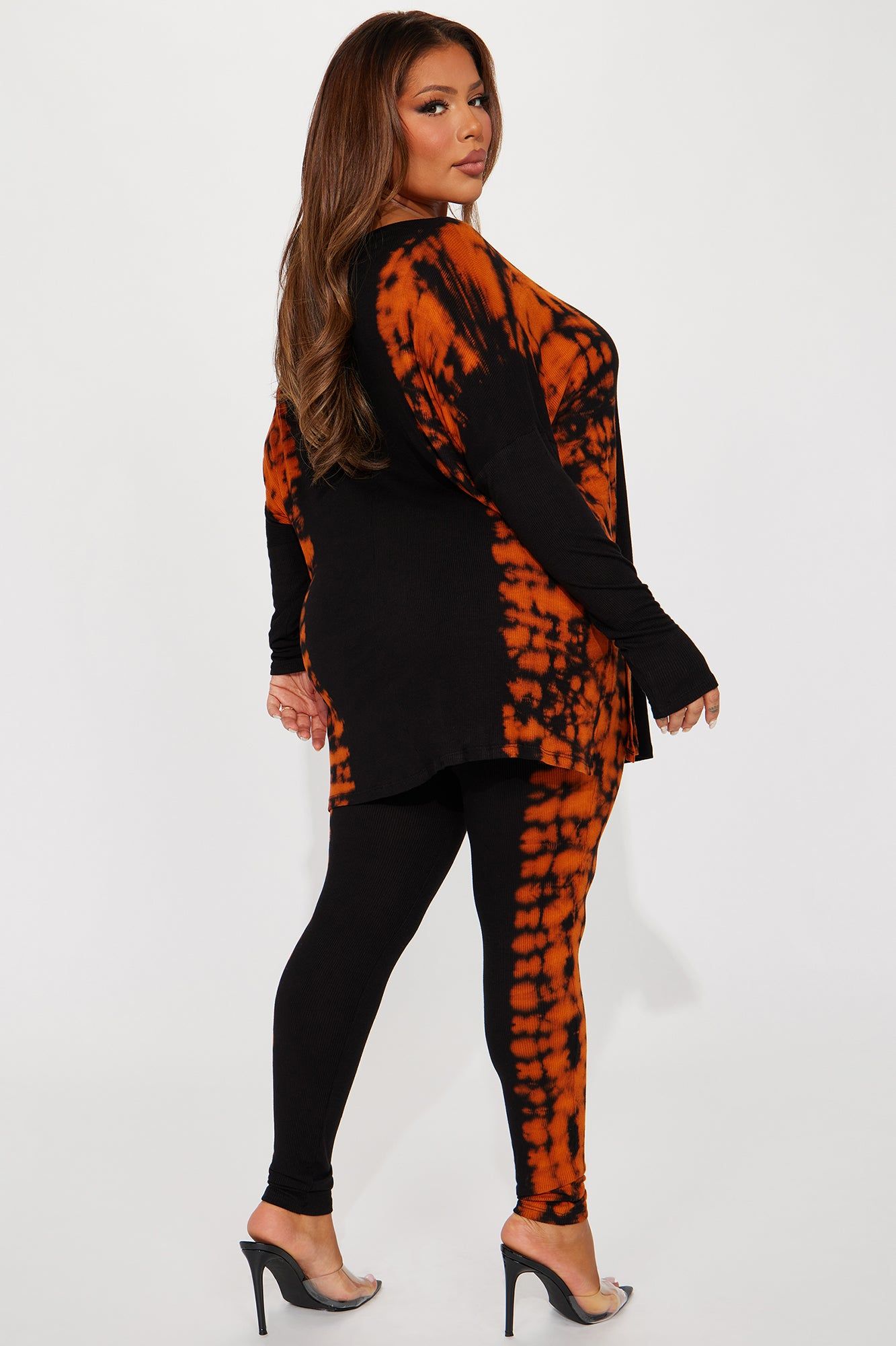 Groundbreaking Tie Dye Legging Set - Black/combo sold by Fashion Nova product image thumbnail 6