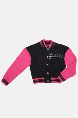 Mini Powerpuff Girls Fleece Varsity Jacket - Pink | Parallel