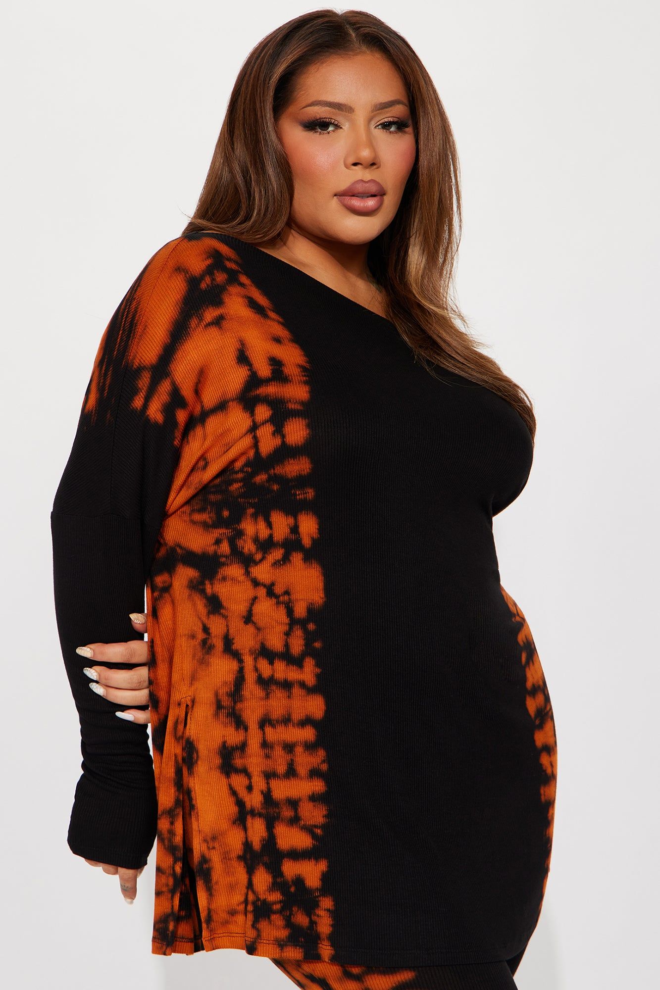 Groundbreaking Tie Dye Legging Set - Black/combo sold by Fashion Nova product image thumbnail 5