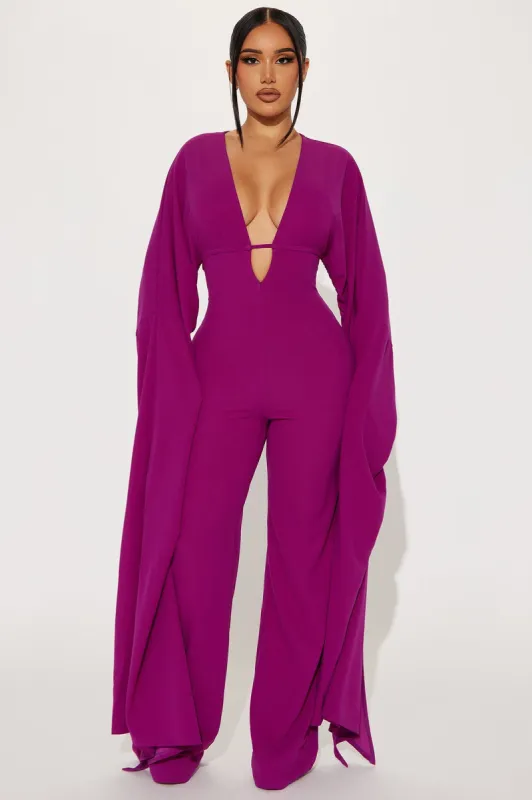 Take Me There Jumpsuit - Purple sold by Fashion Nova