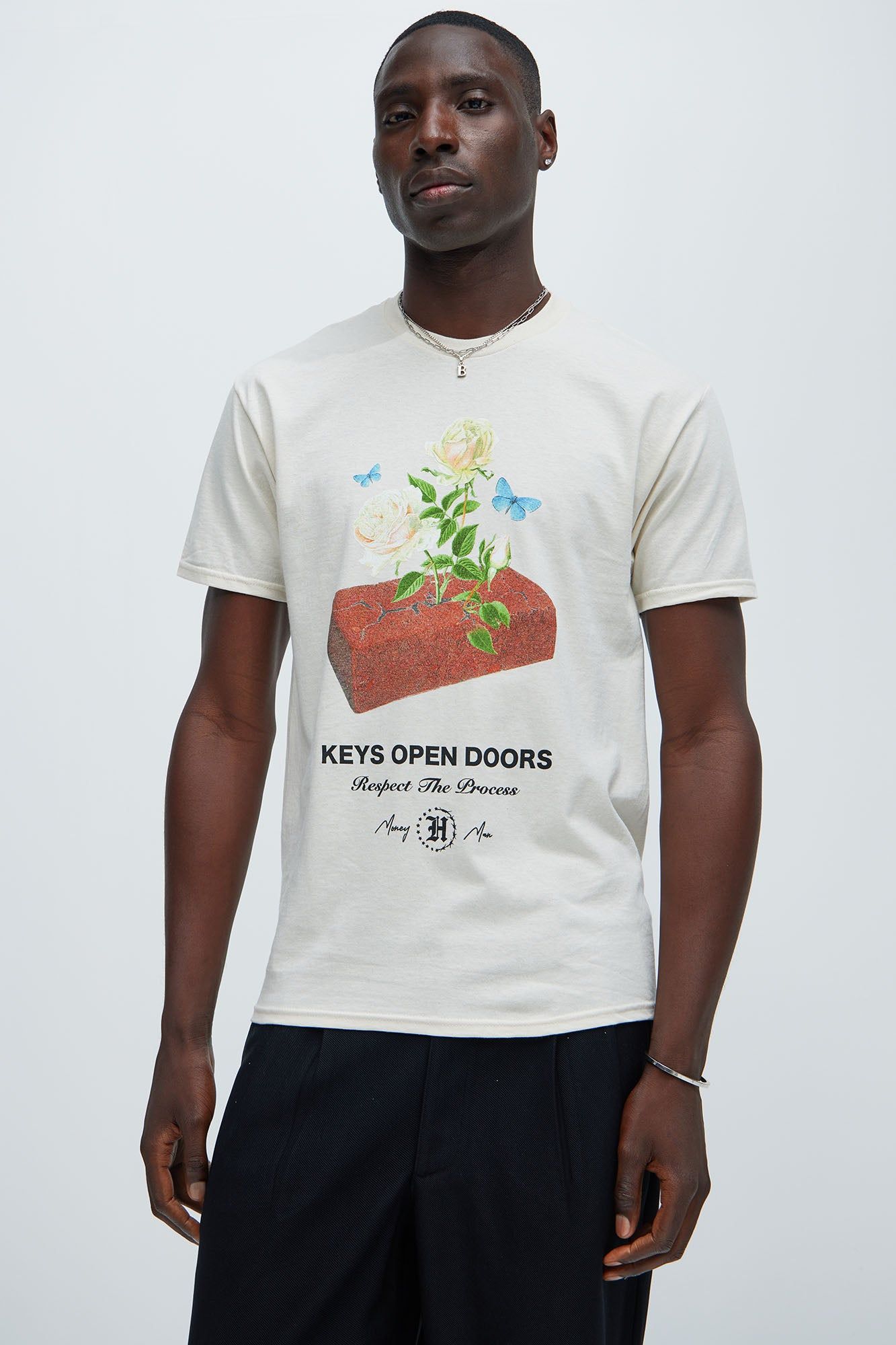 Respect The Process Short Sleeve Tee - Sand sold by Fashion Nova