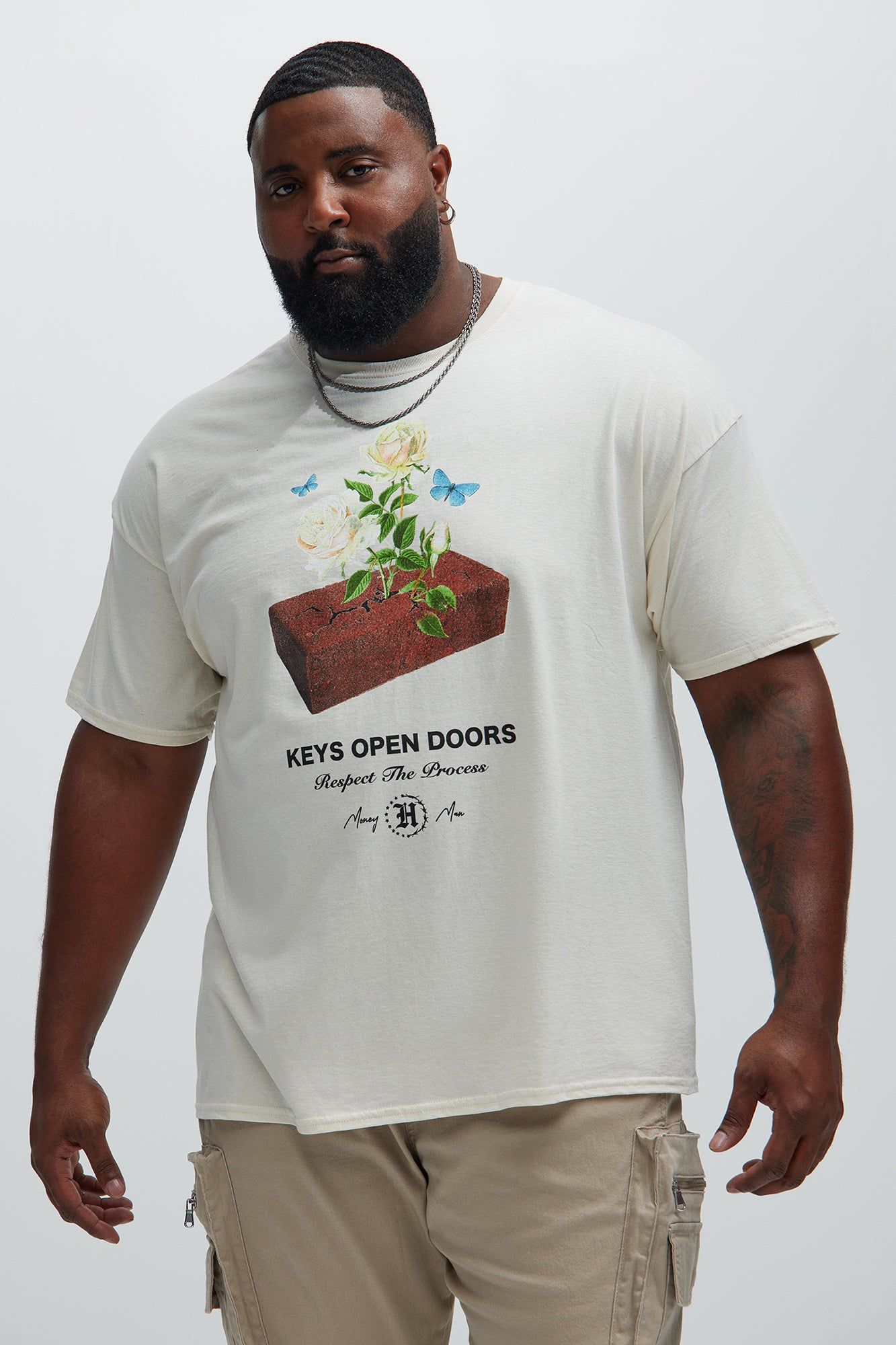 Respect The Process Short Sleeve Tee - Sand sold by Fashion Nova product image thumbnail 4