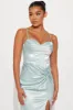 Clara Satin Gown - Mint sold by Fashion Nova