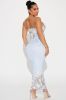 Julia Mesh Maxi Dress - Blue/combo sold by Fashion Nova