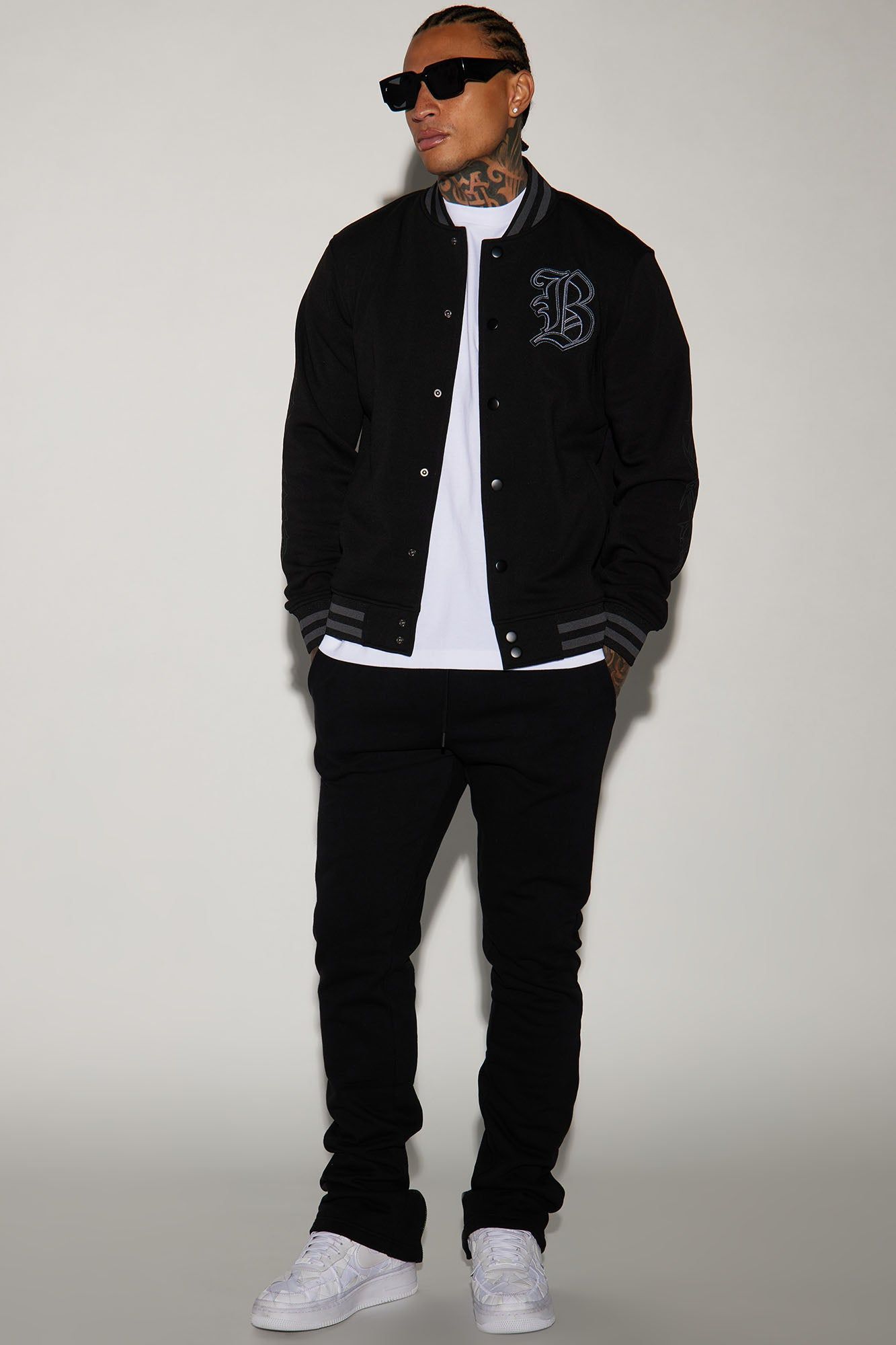 Blessed Varsity Jacket - Black sold by Fashion Nova product image thumbnail 2