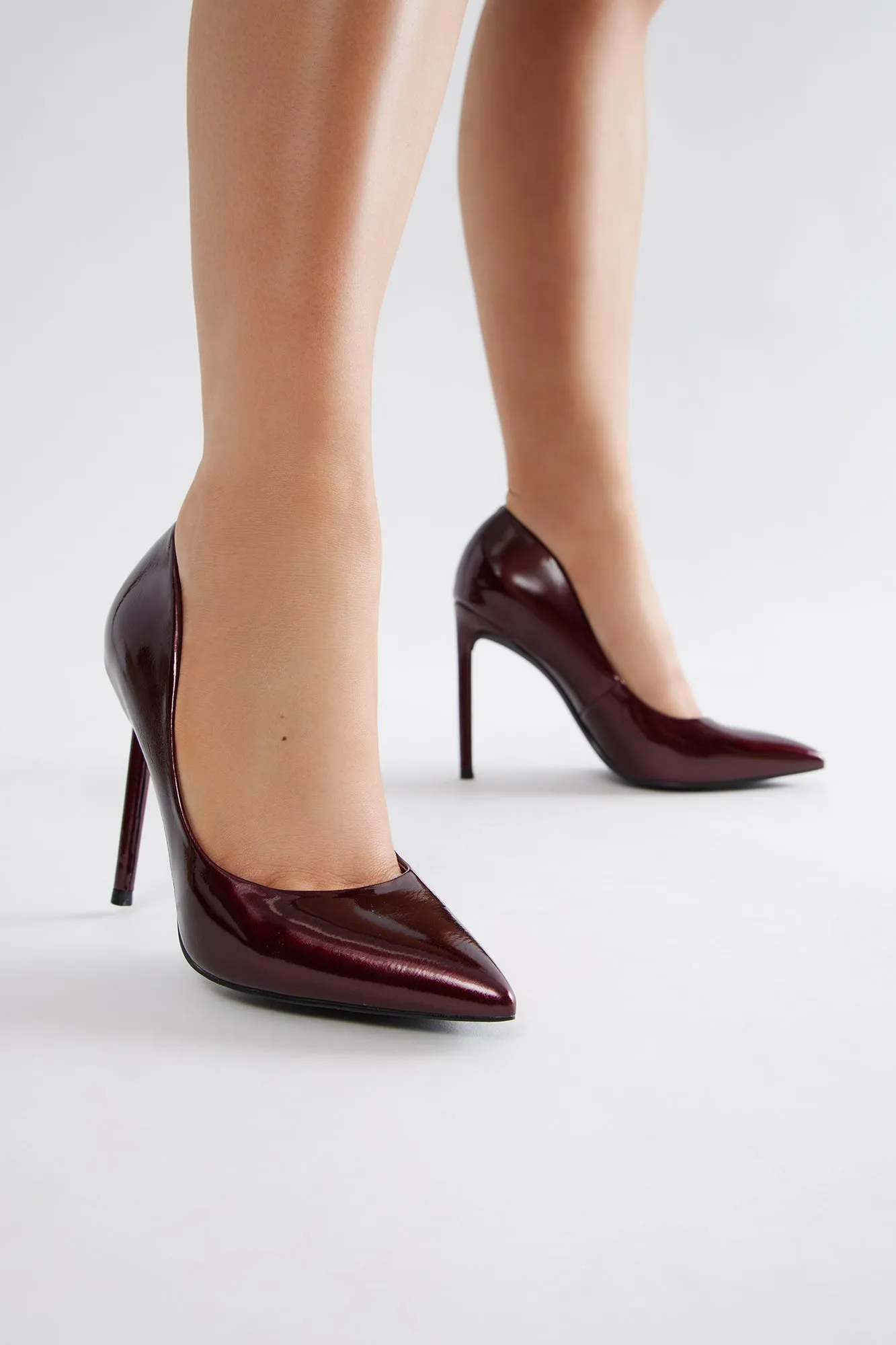 Always A Classic Pump - Burgundy/combo sold by Fashion Nova