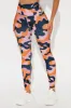 High Energy Camo Active Legging - Pink/combo sold by Fashion Nova