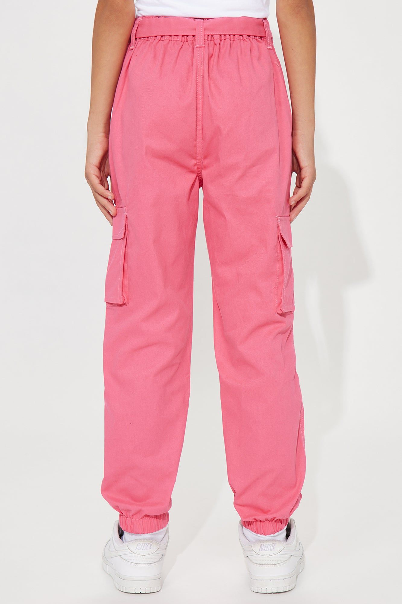 Mini Cool Girls Rule Belted Cargo Pants - Hot Pink sold by Fashion Nova product image thumbnail 4