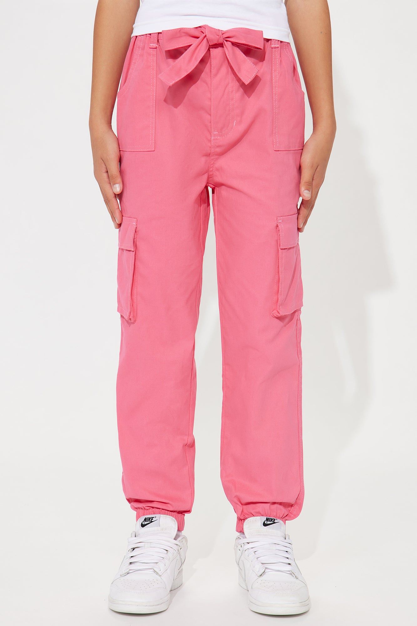 Mini Cool Girls Rule Belted Cargo Pants - Hot Pink sold by Fashion Nova product image thumbnail 2