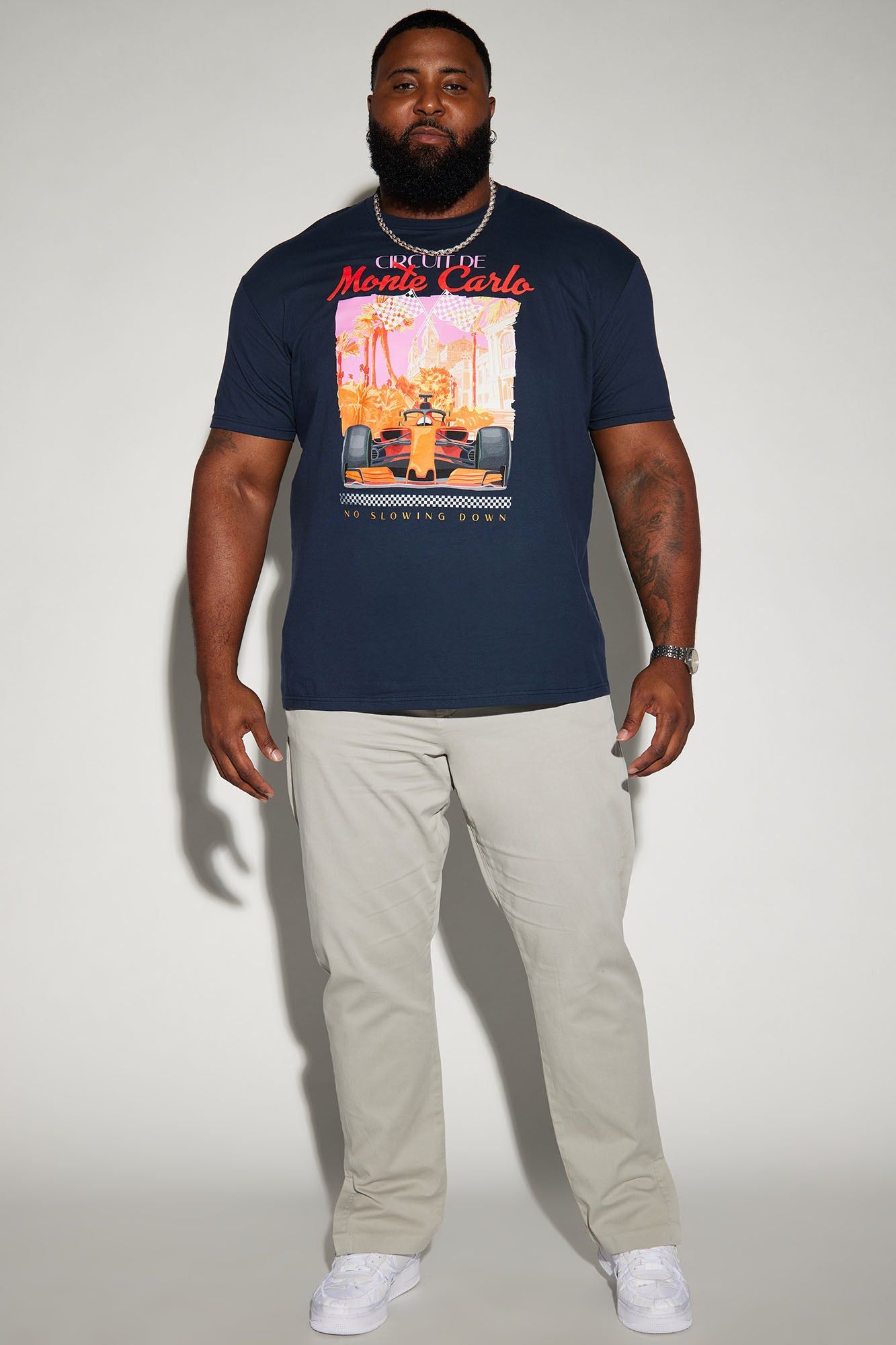 No Slowing Down Short Sleeve Tee - Navy sold by Fashion Nova product image thumbnail 5