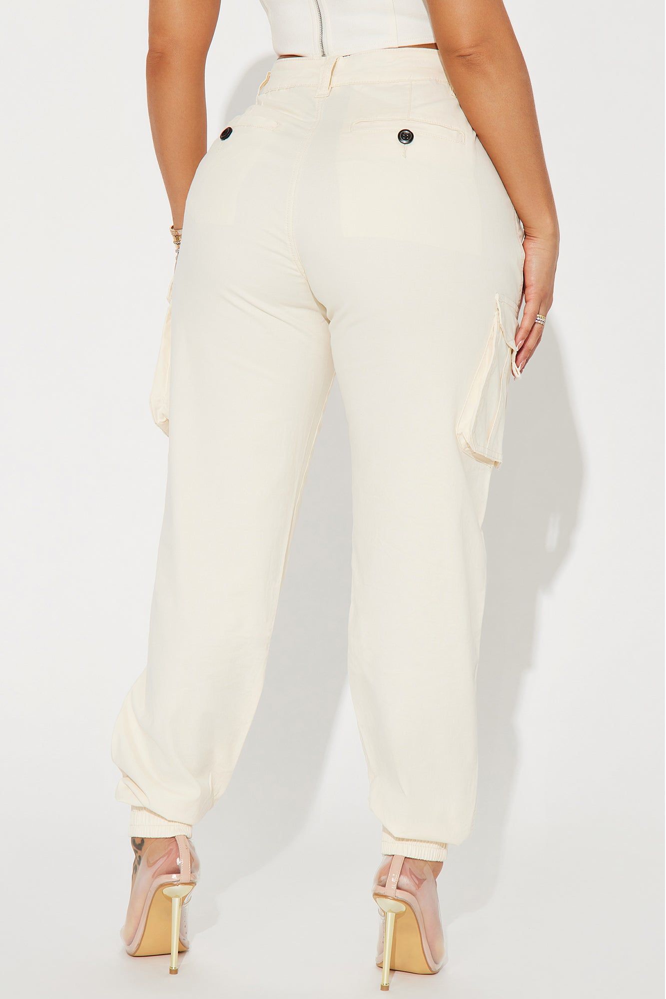 Can't Handle Me Cargo Jogger - Ivory sold by Fashion Nova product image thumbnail 3
