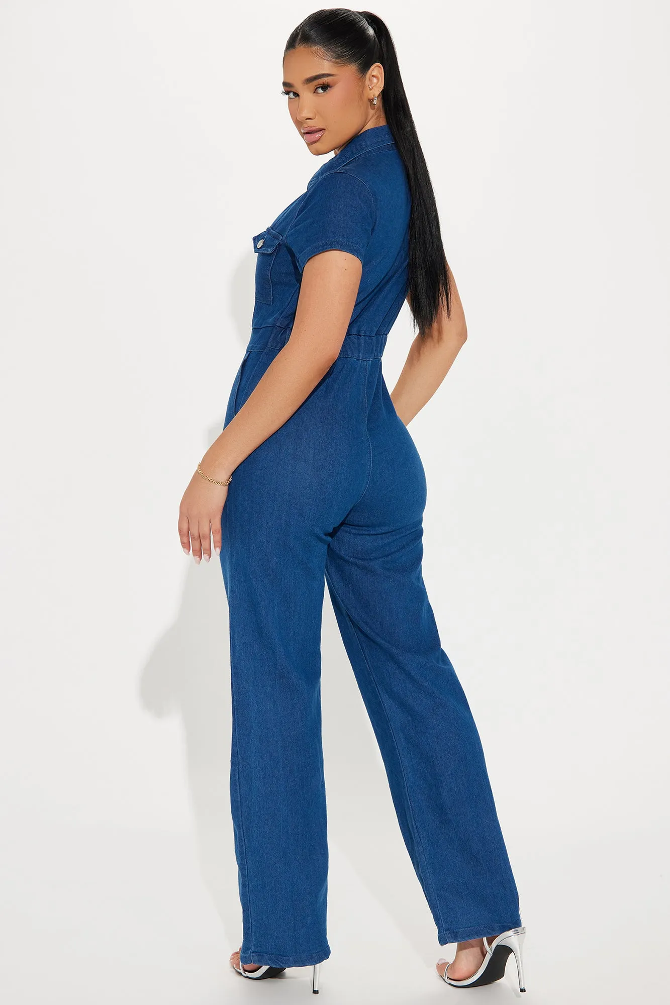 Anais Denim Jumpsuit - Medium Wash sold by Fashion Nova product image thumbnail 3