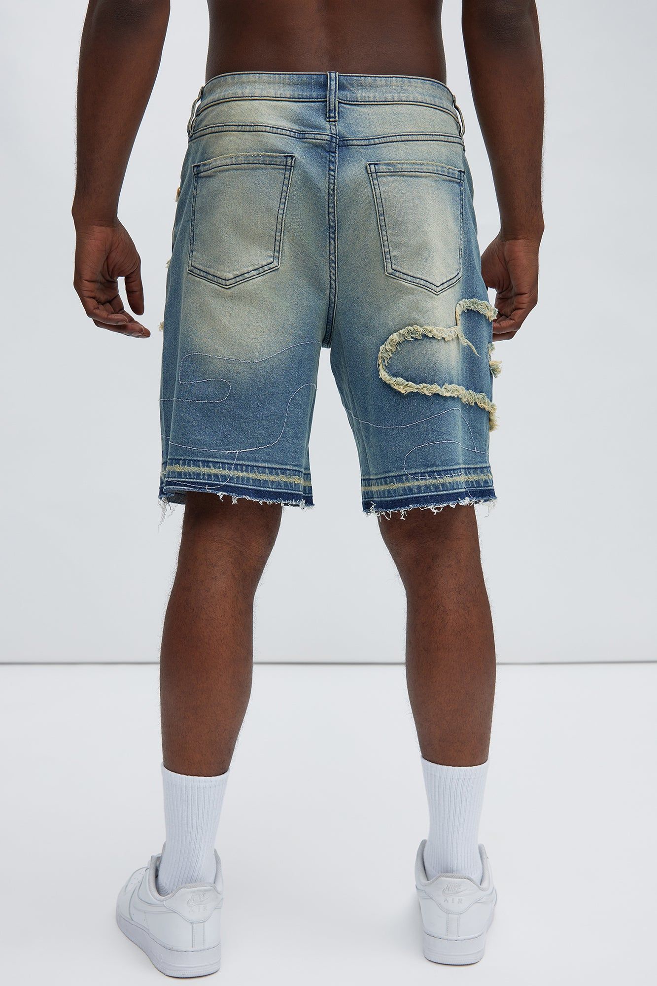 Lonely Road Relaxed Denim Shorts - Medium Wash sold by Fashion Nova product image thumbnail 4