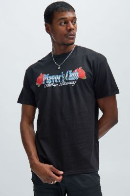 Players Club Always Blooming Short Sleeve Tee - Black sold by Fashion Nova