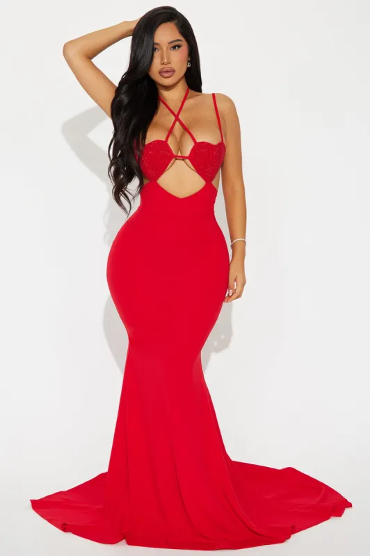 Sweetheart Gown - Red sold by Fashion Nova
