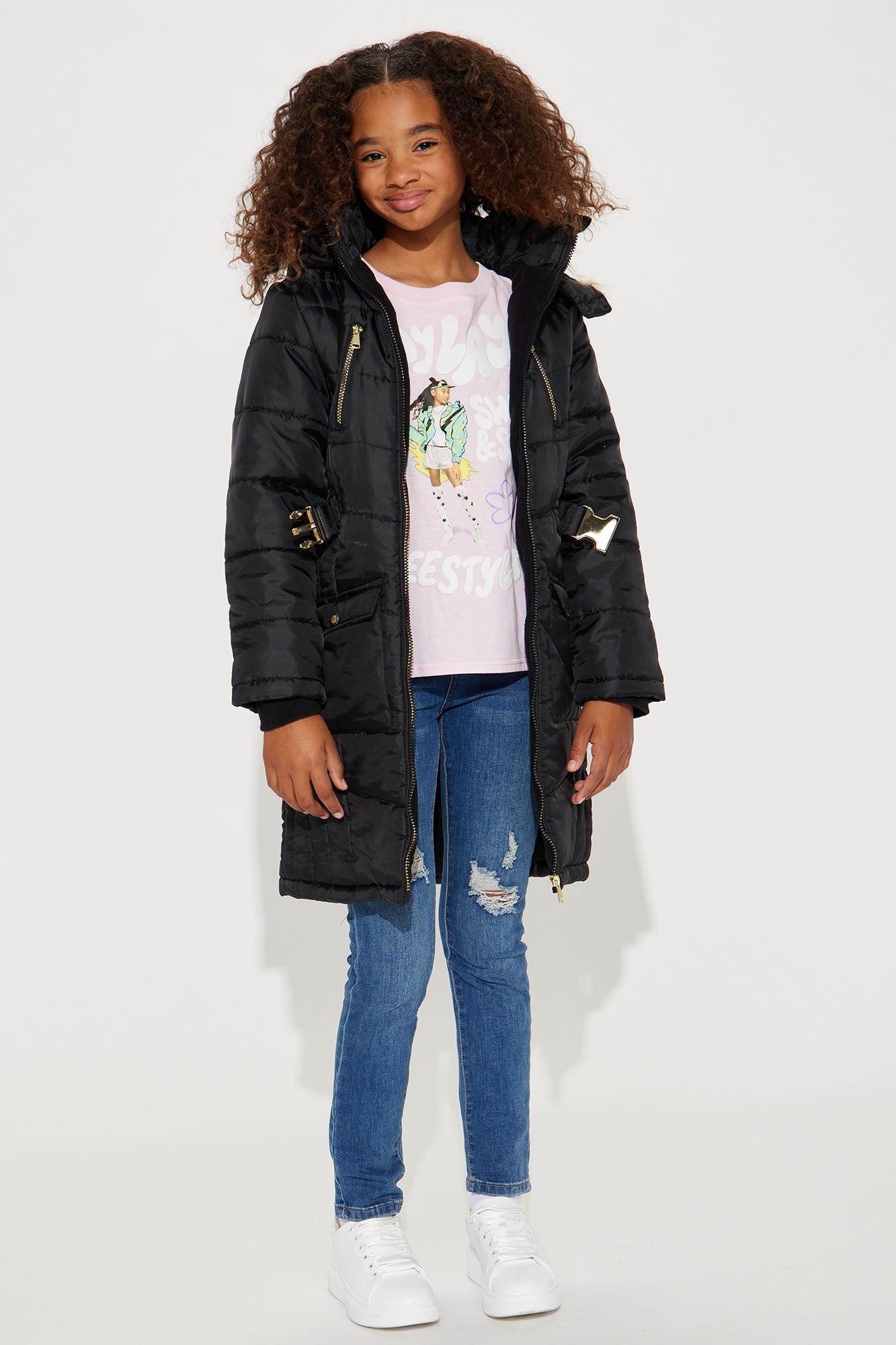 Mini Control The Weather Puffer Jacket - Black sold by Fashion Nova product image thumbnail 2