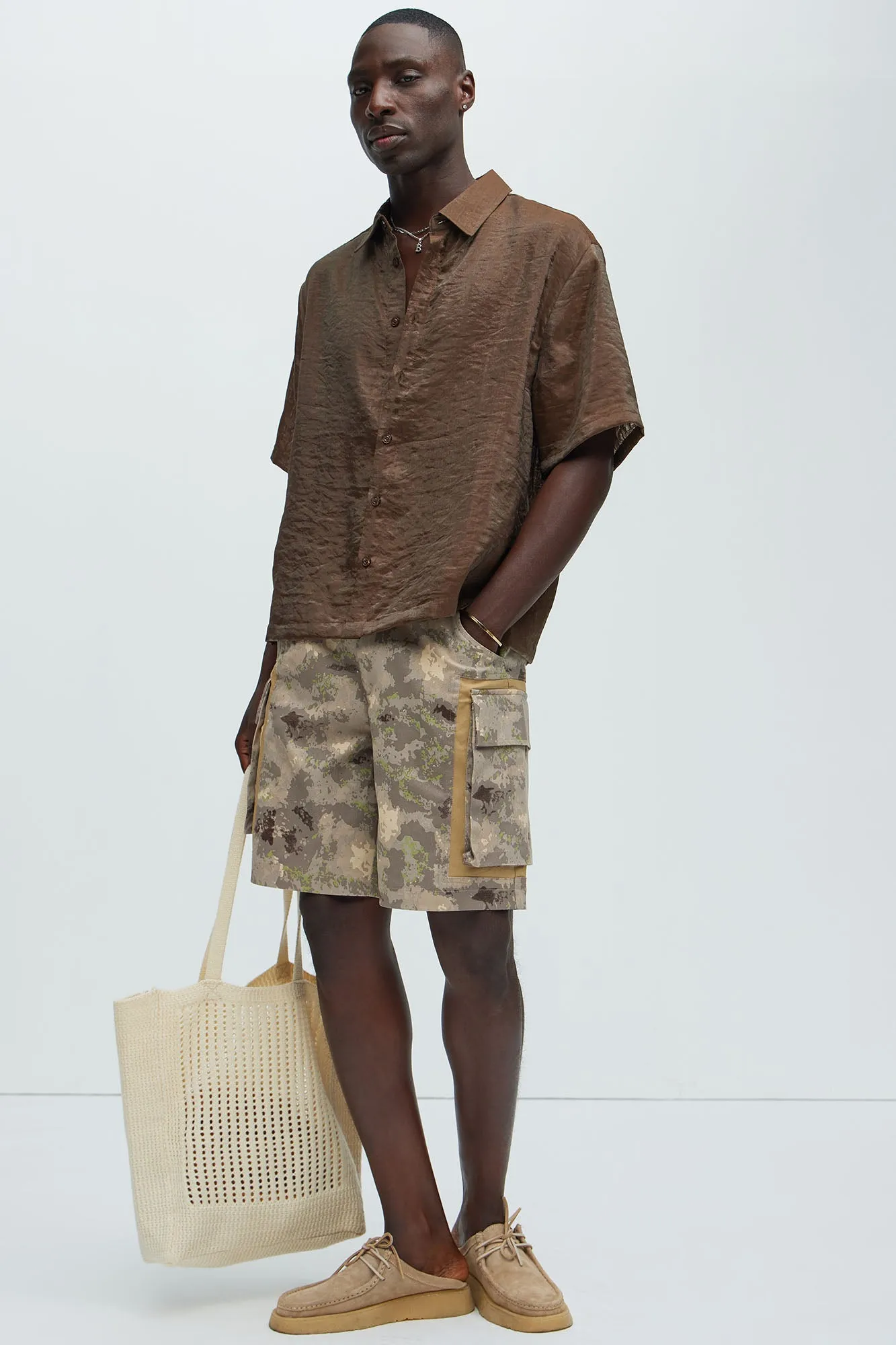 Prado Short Sleeve Shirt - Brown sold by Fashion Nova product image thumbnail 2