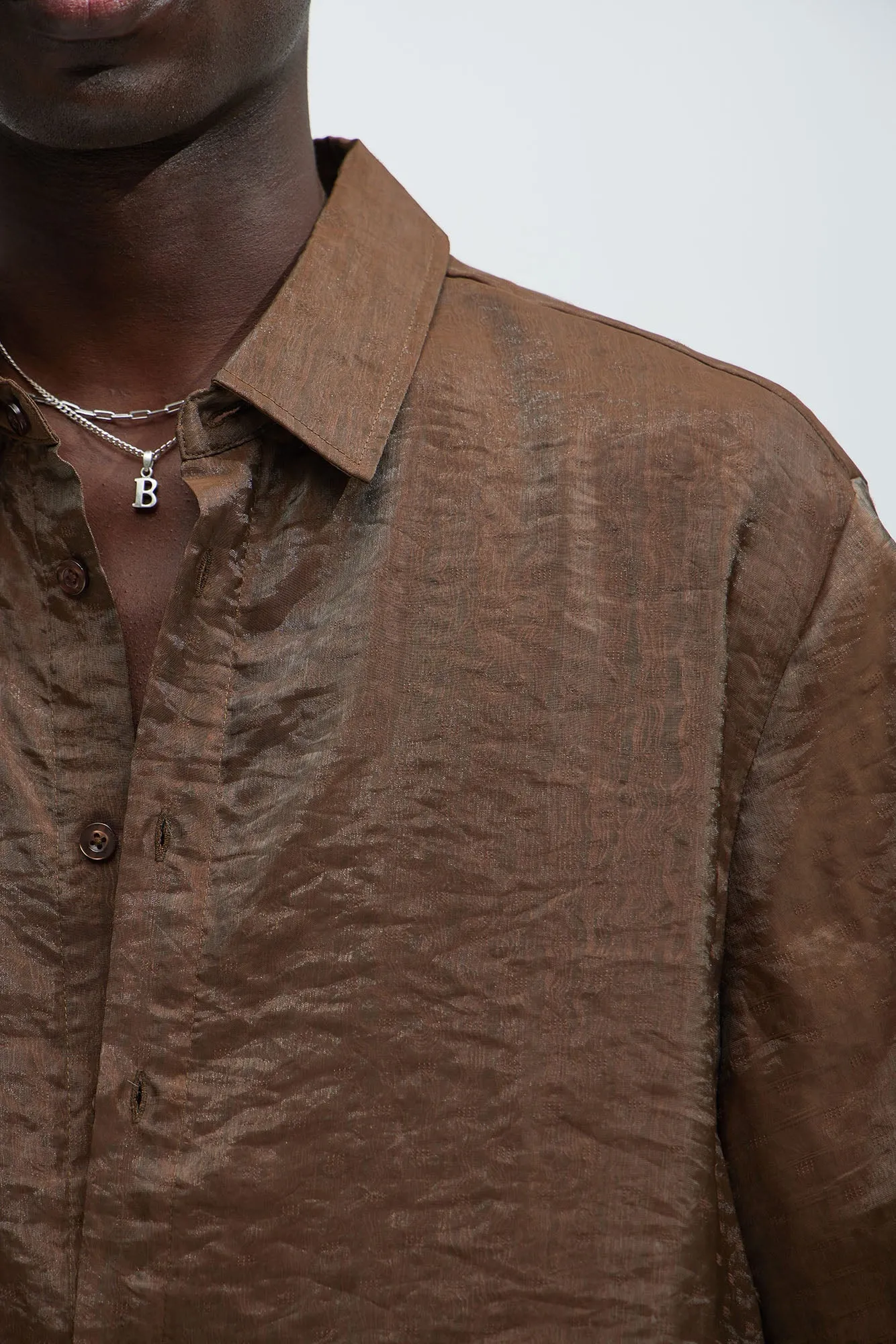 Prado Short Sleeve Shirt - Brown sold by Fashion Nova product image thumbnail 3