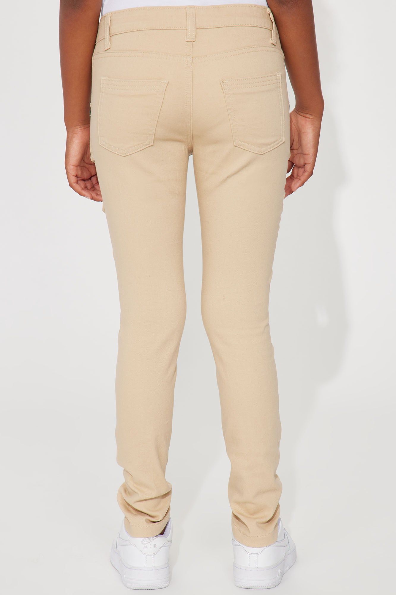 Mini Twill Skinny Cargo Pants - Khaki sold by Fashion Nova product image thumbnail 3
