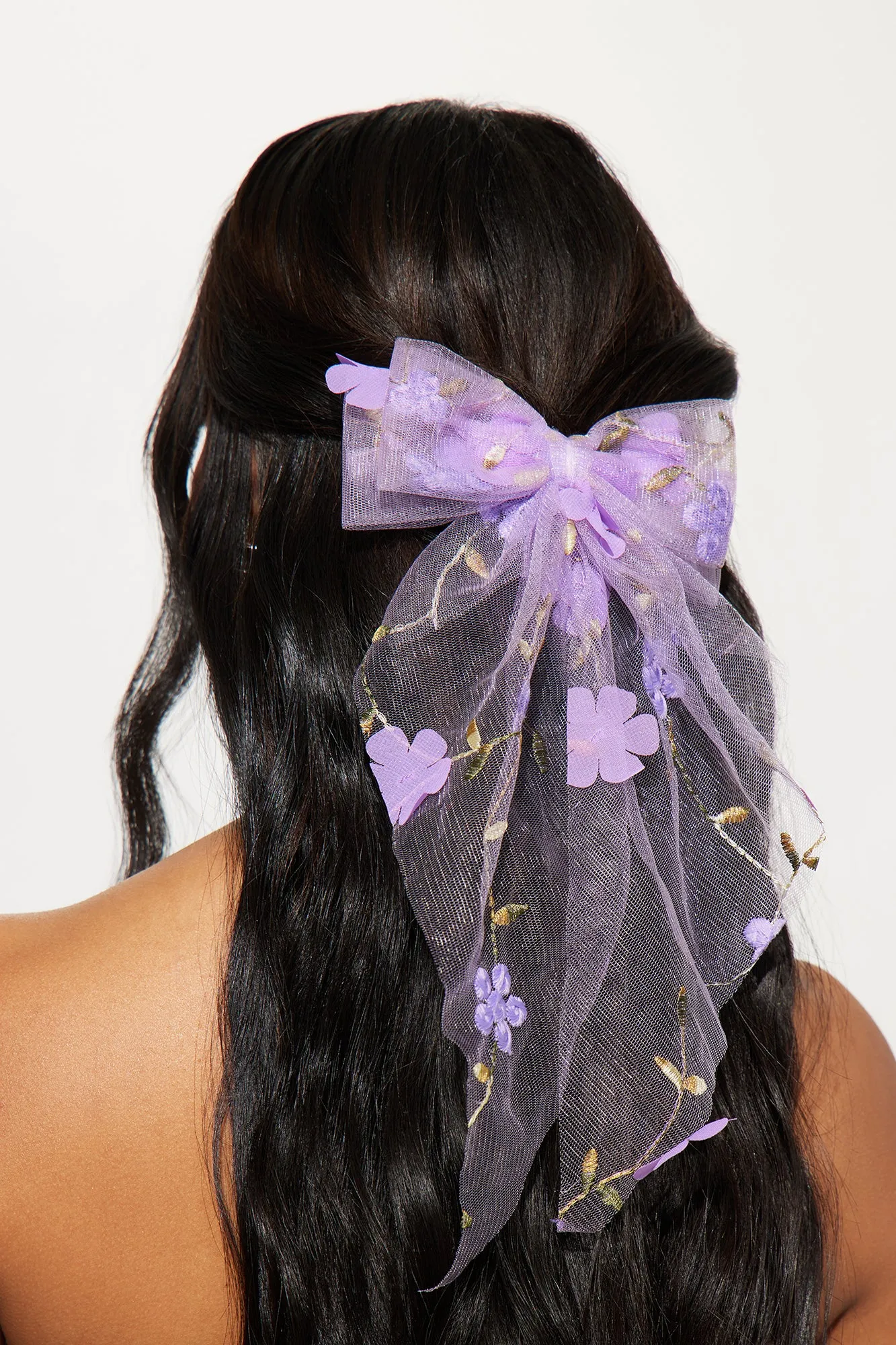 Garden Party Hair Bow - Purple sold by Fashion Nova
