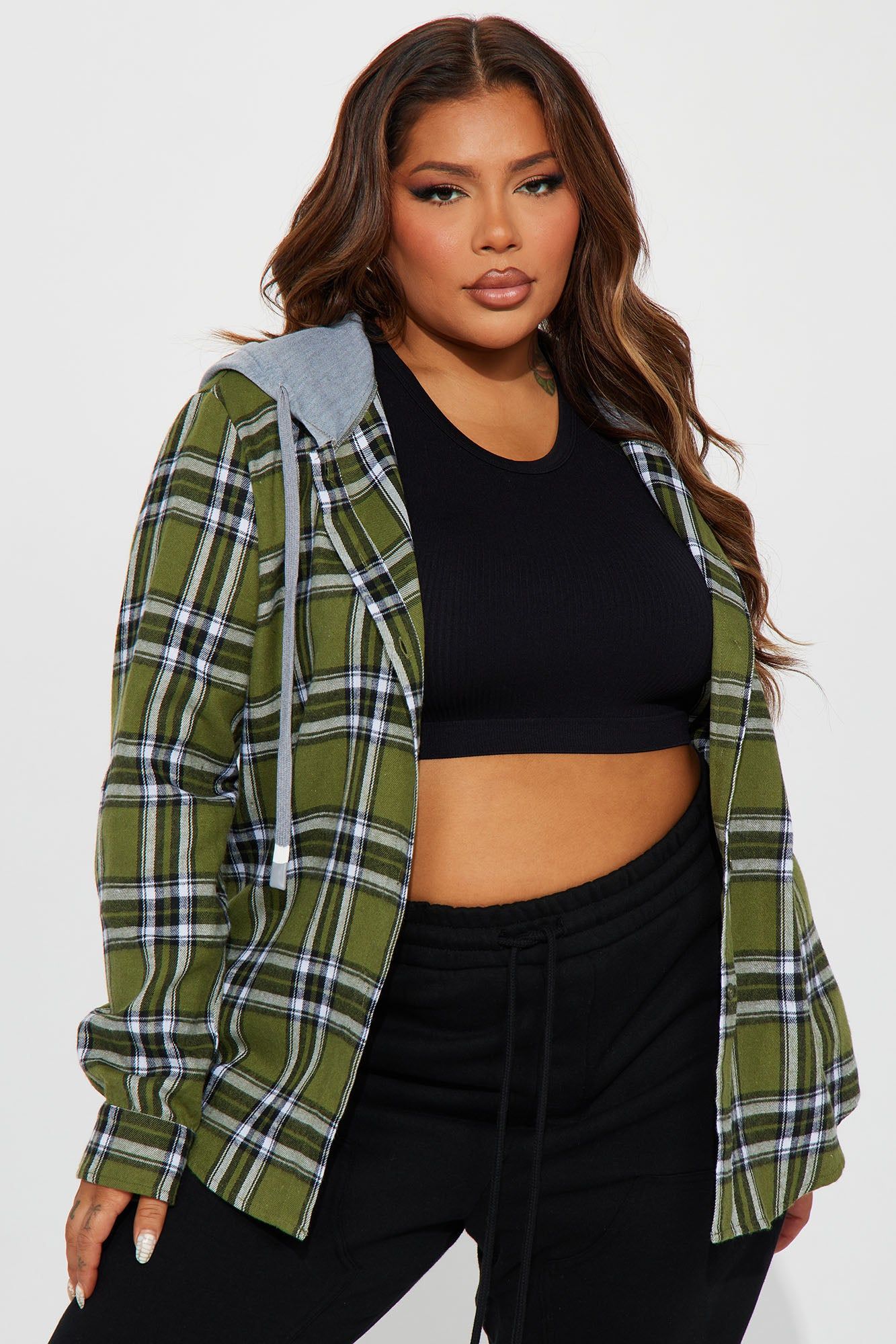 Stevie Plaid Shirt - Green/combo sold by Fashion Nova product image thumbnail 4