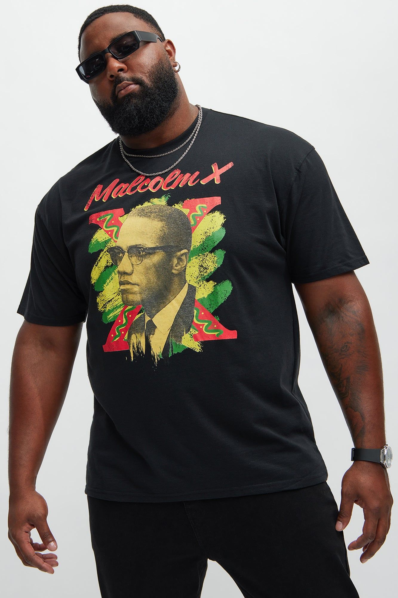 Malcom X Unstoppable Short Sleeve Tee - Black sold by Fashion Nova product image thumbnail 4