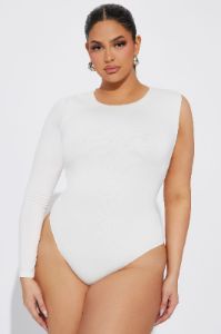 Finest Hour Backless Bodysuit - Ivory sold by Fashion Nova