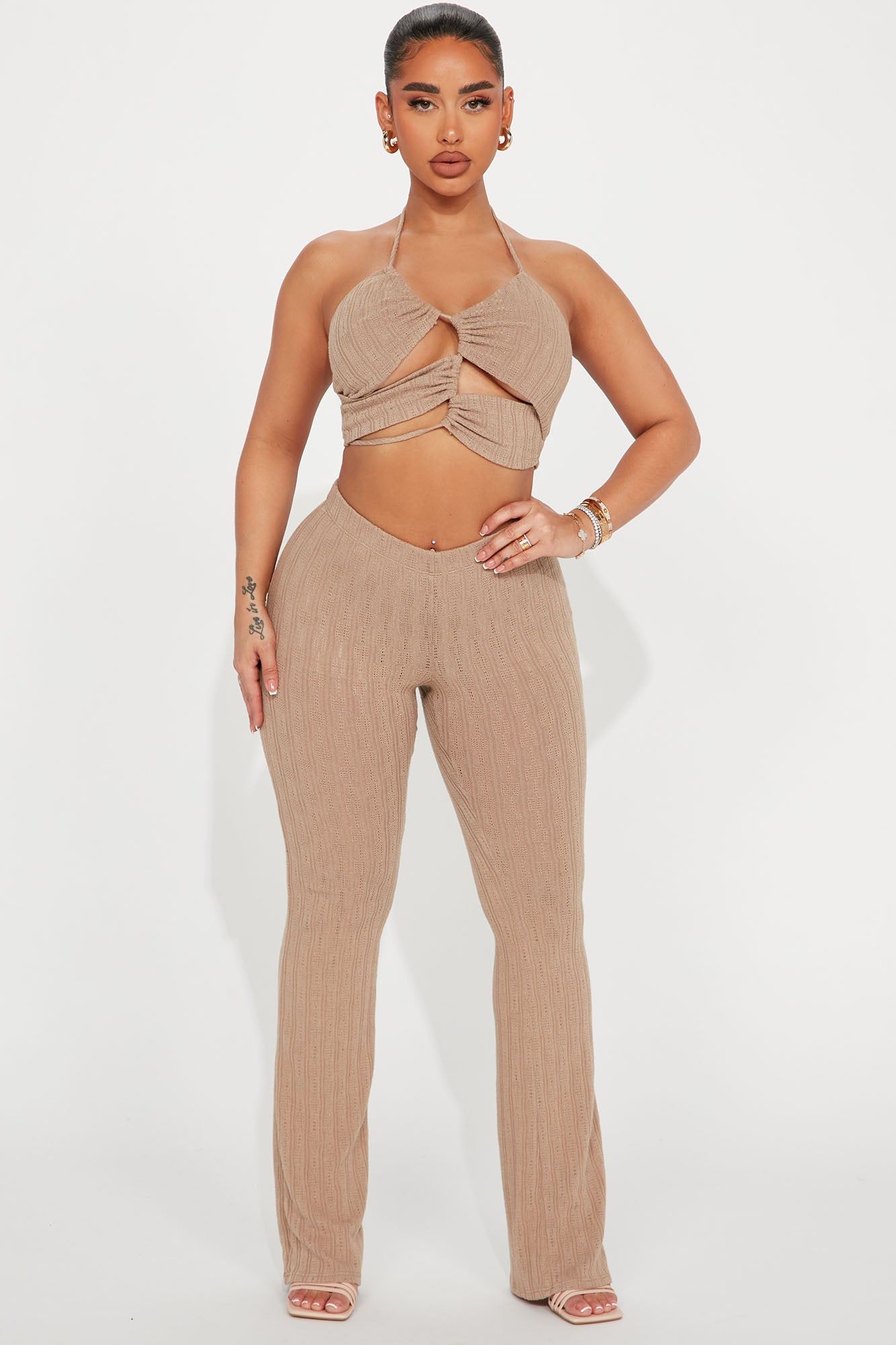 Always Reliable Pant Set - Mocha sold by Fashion Nova