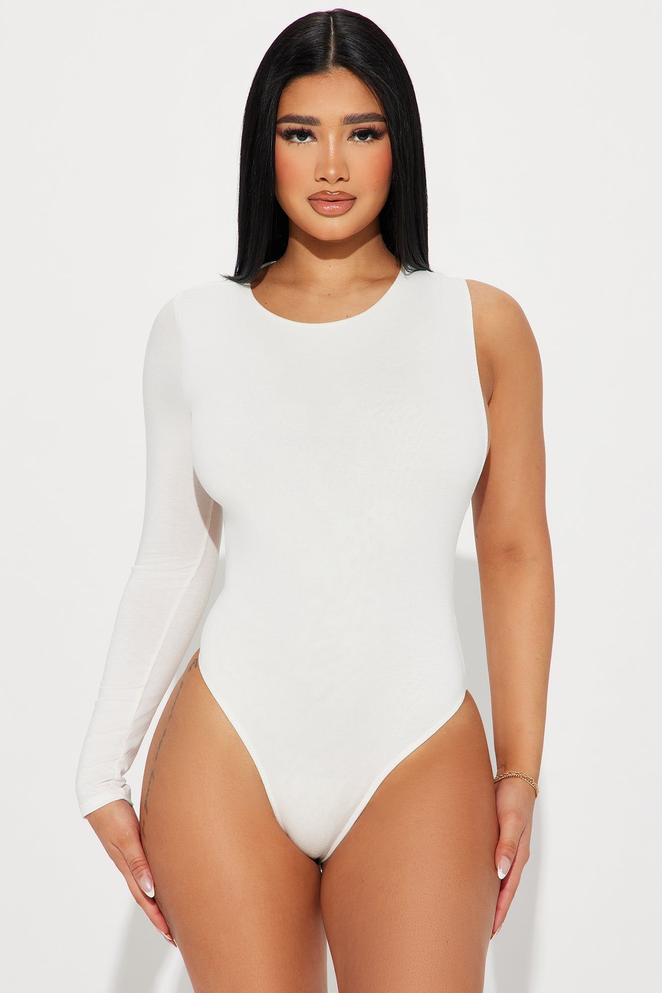 Finest Hour Backless Bodysuit - Ivory sold by Fashion Nova