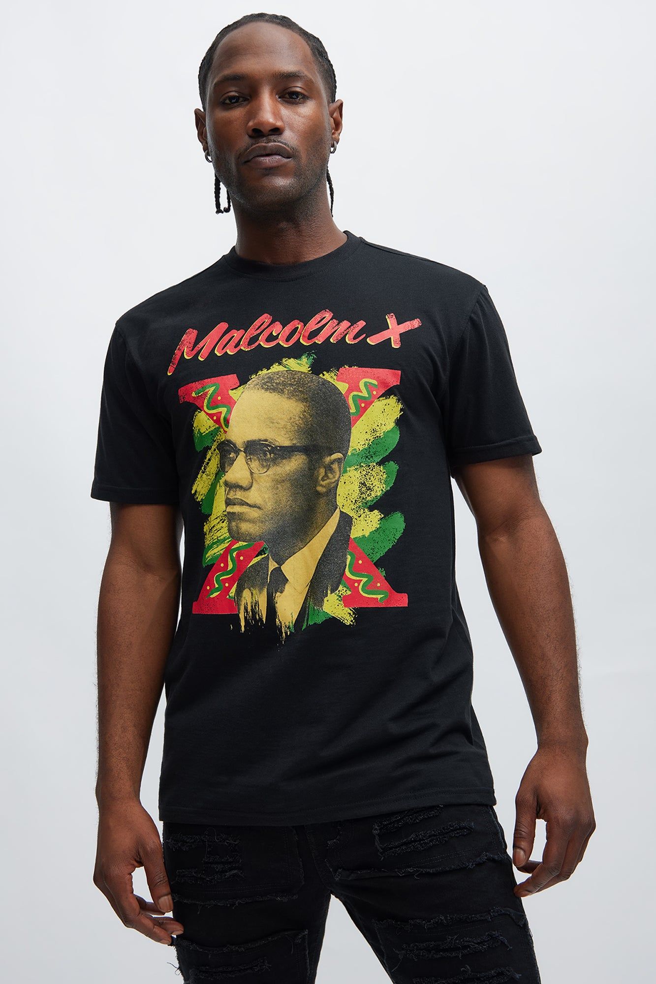 Malcom X Unstoppable Short Sleeve Tee - Black sold by Fashion Nova