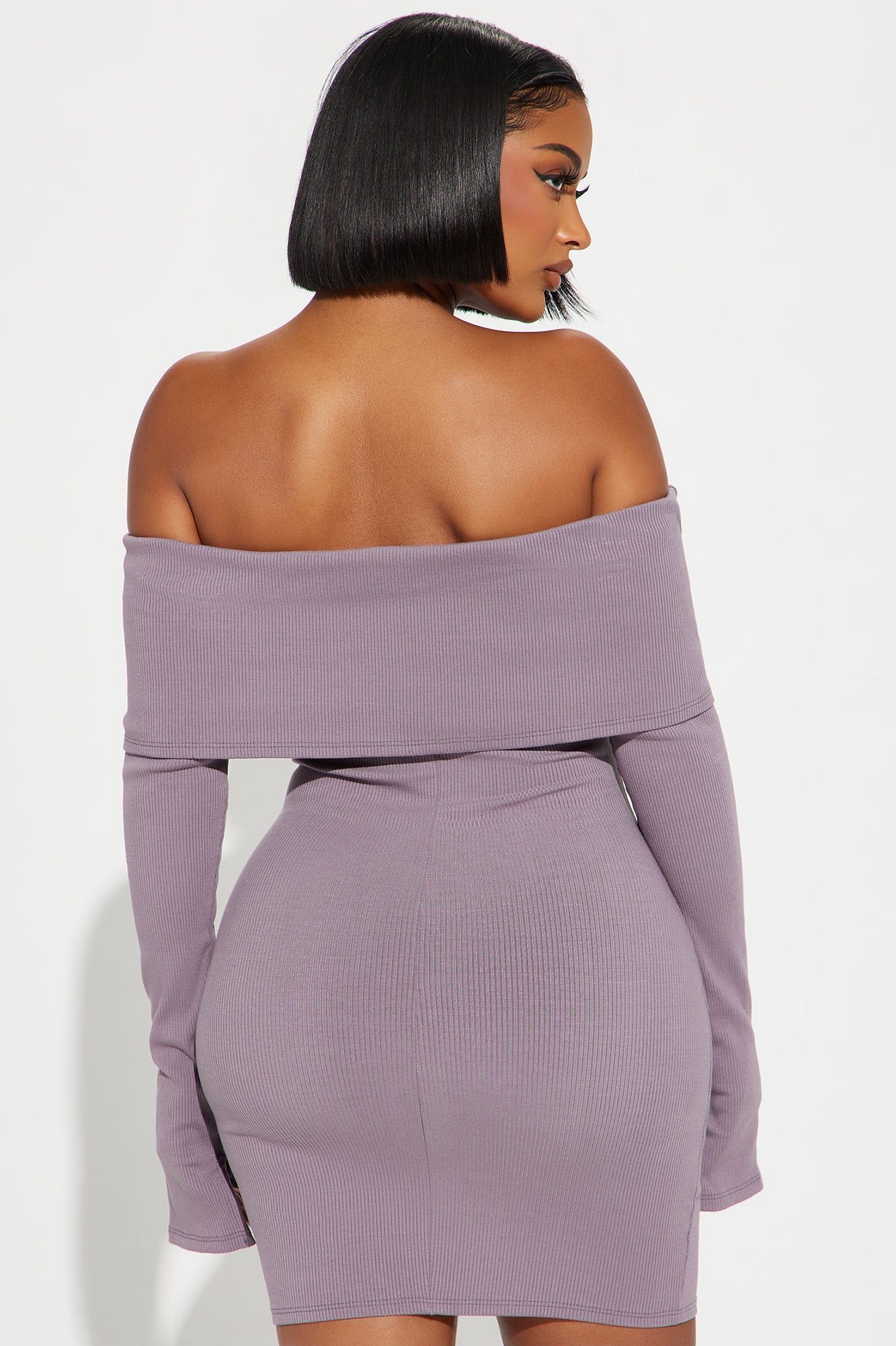 Vivianna Snatched Mini Dress - Bark Brown sold by Fashion Nova product image thumbnail 3