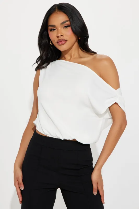 Come And Go Blouse Top - Ivory sold by Fashion Nova