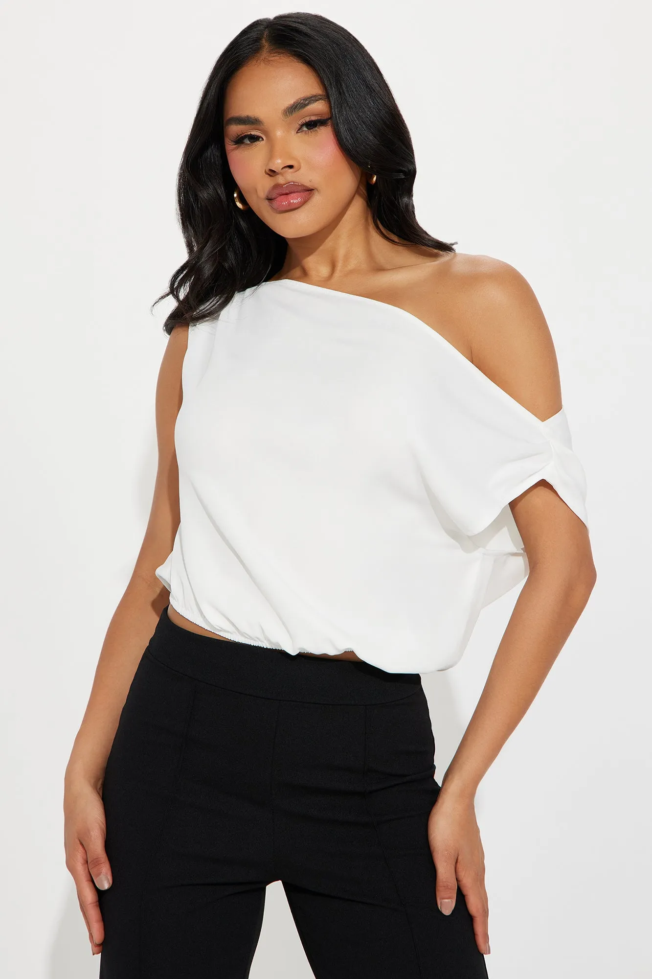 Come And Go Blouse Top - Ivory sold by Fashion Nova