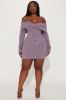 Vivianna Snatched Mini Dress - Bark Brown sold by Fashion Nova