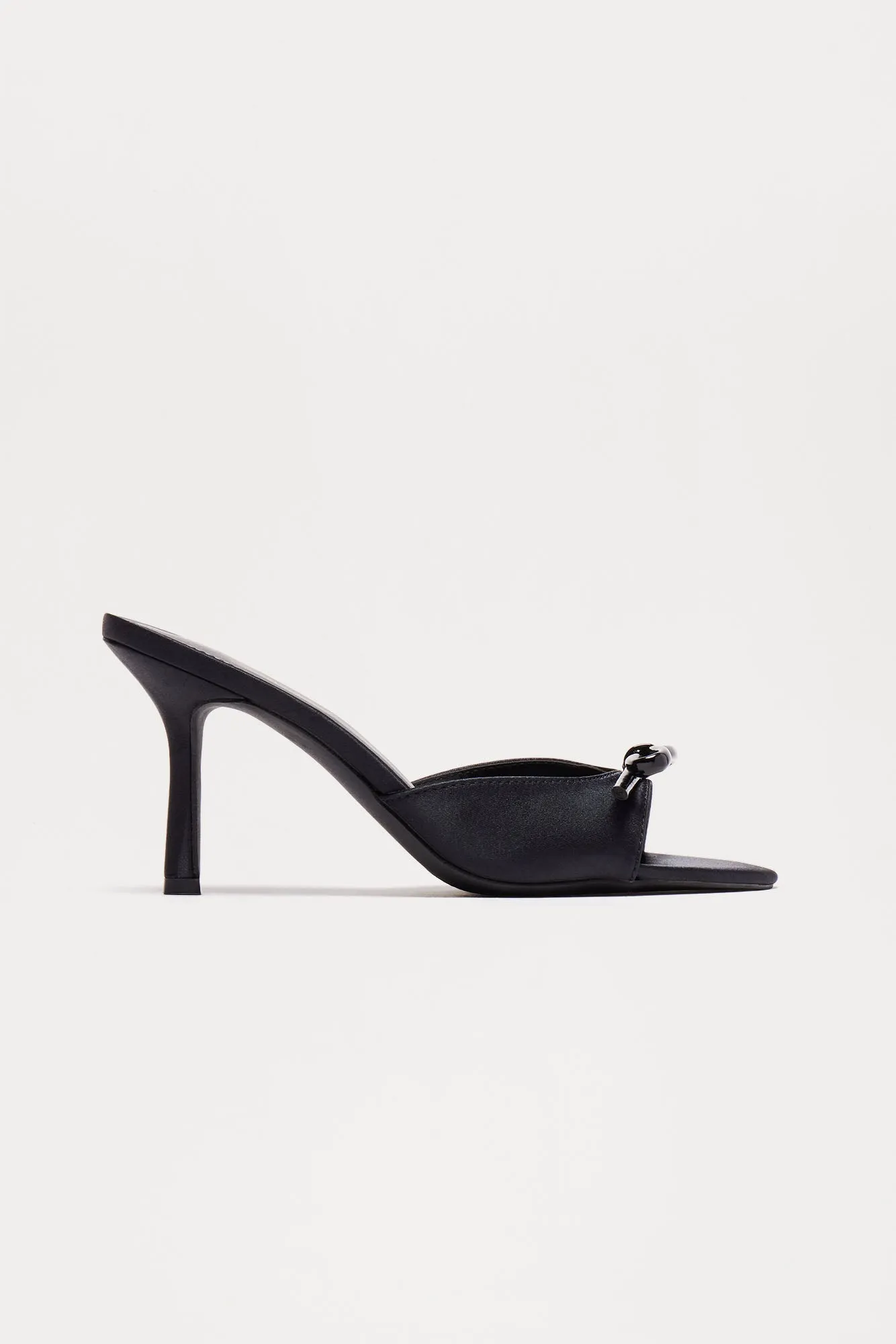 Sevilla Bow Mules - Black sold by Fashion Nova