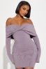 Vivianna Snatched Mini Dress - Bark Brown sold by Fashion Nova