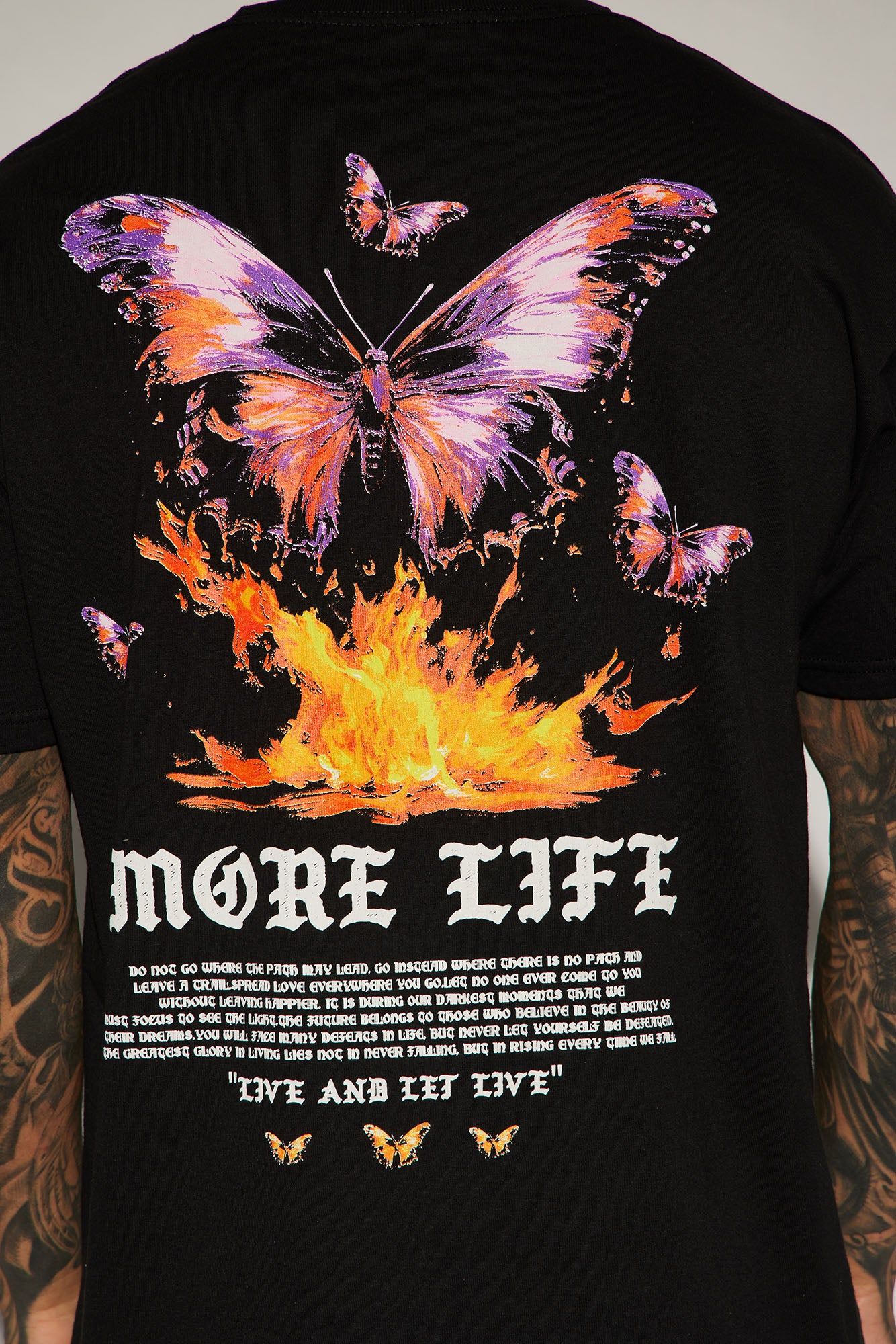 Live And Let Live Short Sleeve Tee - Black sold by Fashion Nova product image thumbnail 5