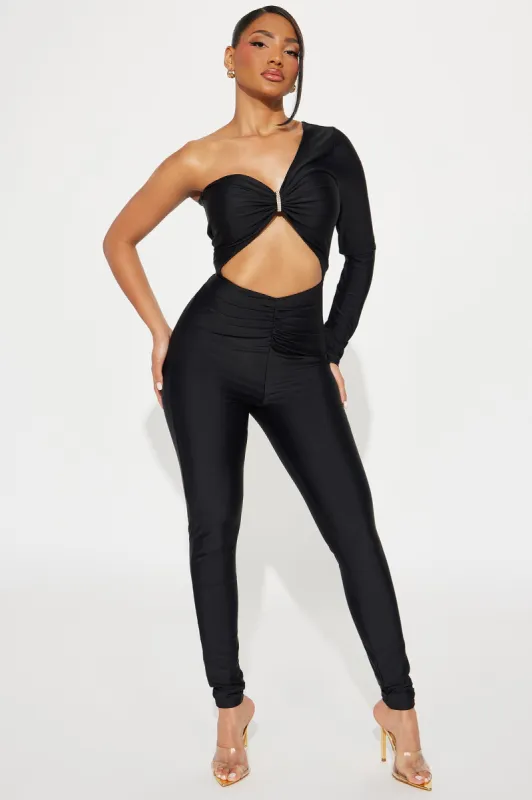 Go Get It Jumpsuit - Black sold by Fashion Nova
