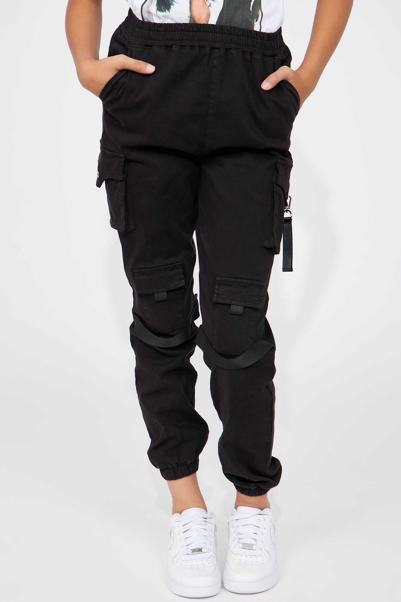 Mini Coolest Girl Cargo Jogger - Black sold by Fashion Nova product image thumbnail 2