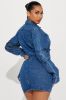 Sweet Escape Denim Skirt Set - Medium Wash sold by Fashion Nova