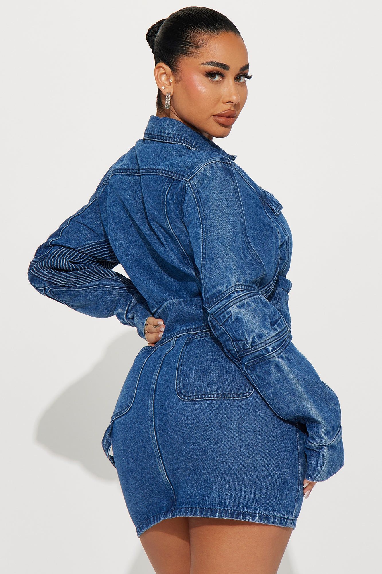 Sweet Escape Denim Skirt Set - Medium Wash sold by Fashion Nova product image thumbnail 3
