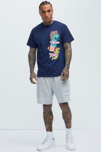 Finesse Champs 199X Short Sleeve Tee - Navy sold by Fashion Nova
