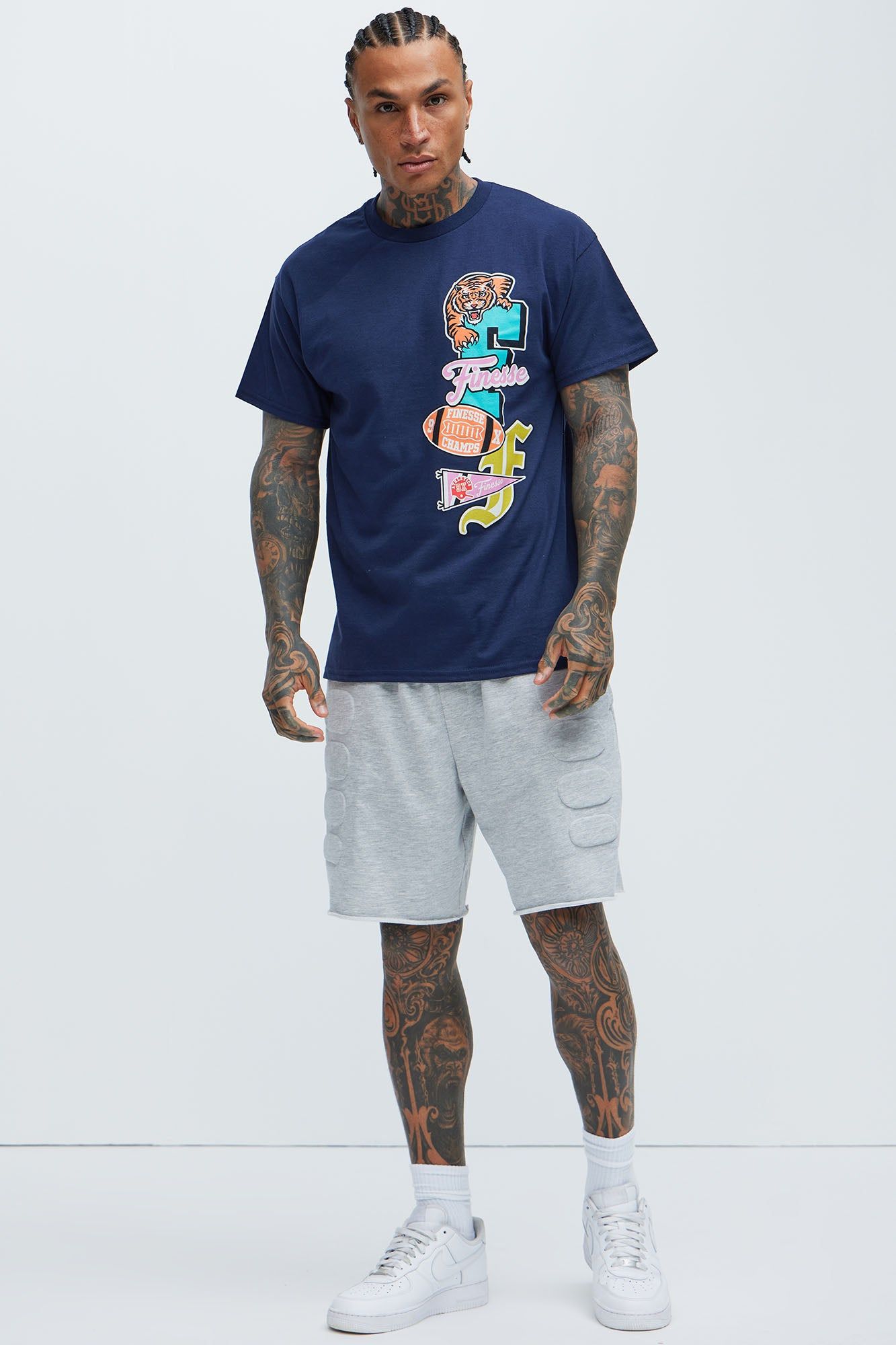 Finesse Champs 199X Short Sleeve Tee - Navy sold by Fashion Nova product image thumbnail 2