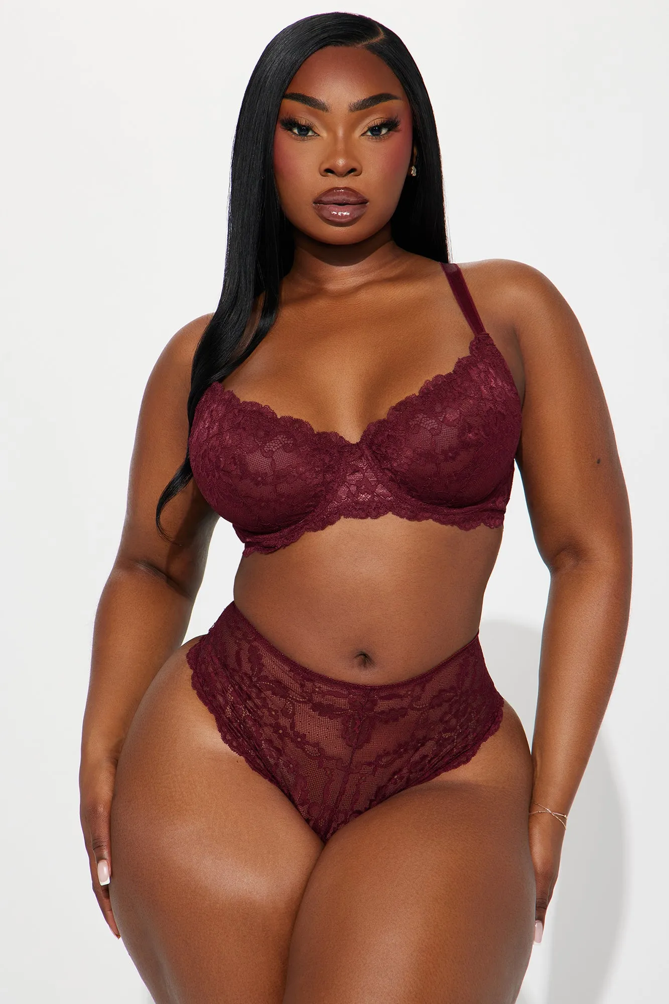 Nova Lace Unlined Bra - Wine sold by Fashion Nova product image thumbnail 5