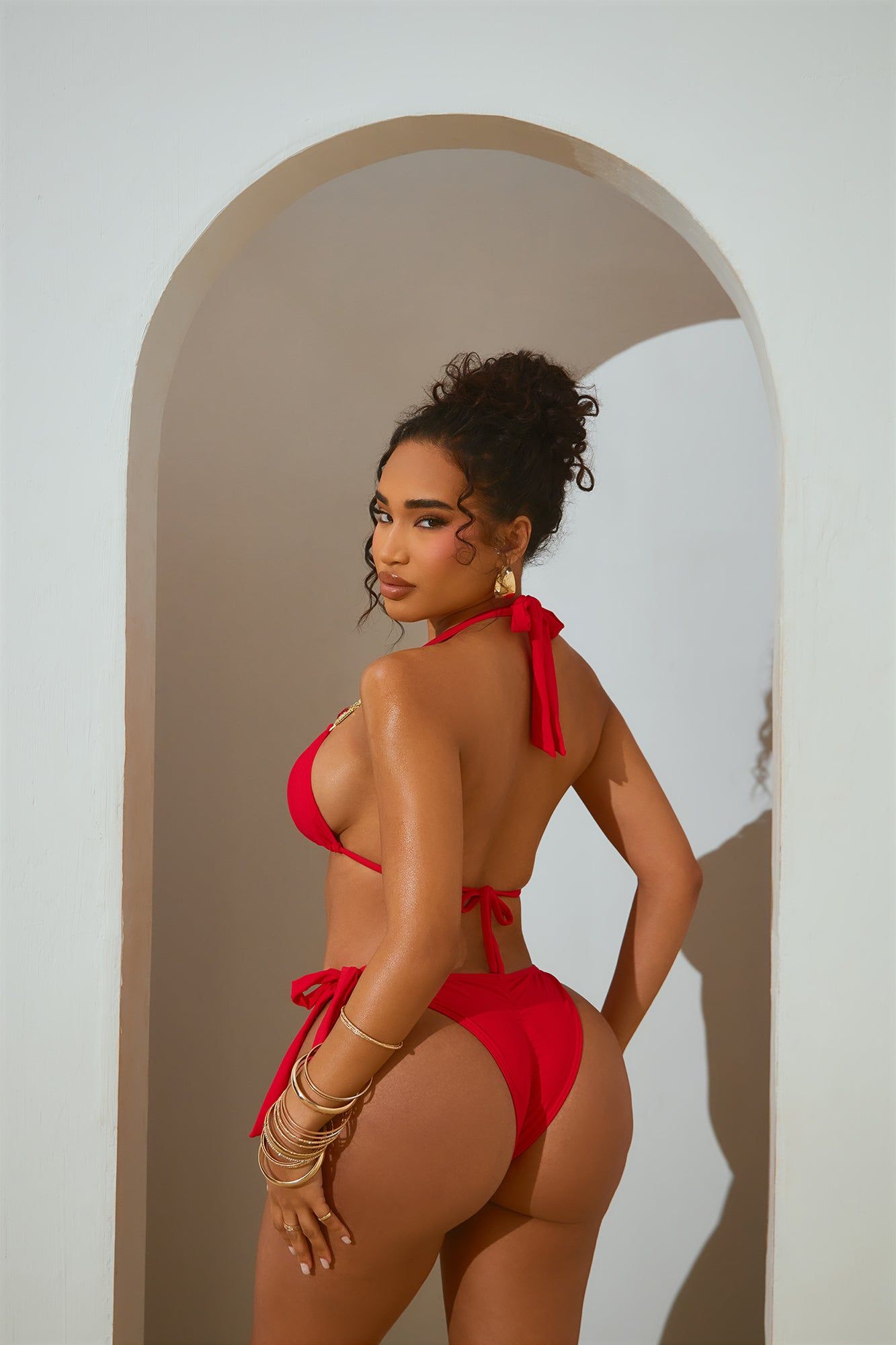 Paradise Lost Crystal 2 Piece Bikini - Red sold by Fashion Nova product image thumbnail 4