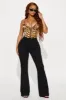 Exotic Touch Leopard Corset Top - Brown/combo sold by Fashion Nova